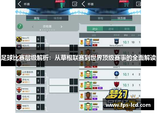 足球比赛层级解析：从草根联赛到世界顶级赛事的全面解读